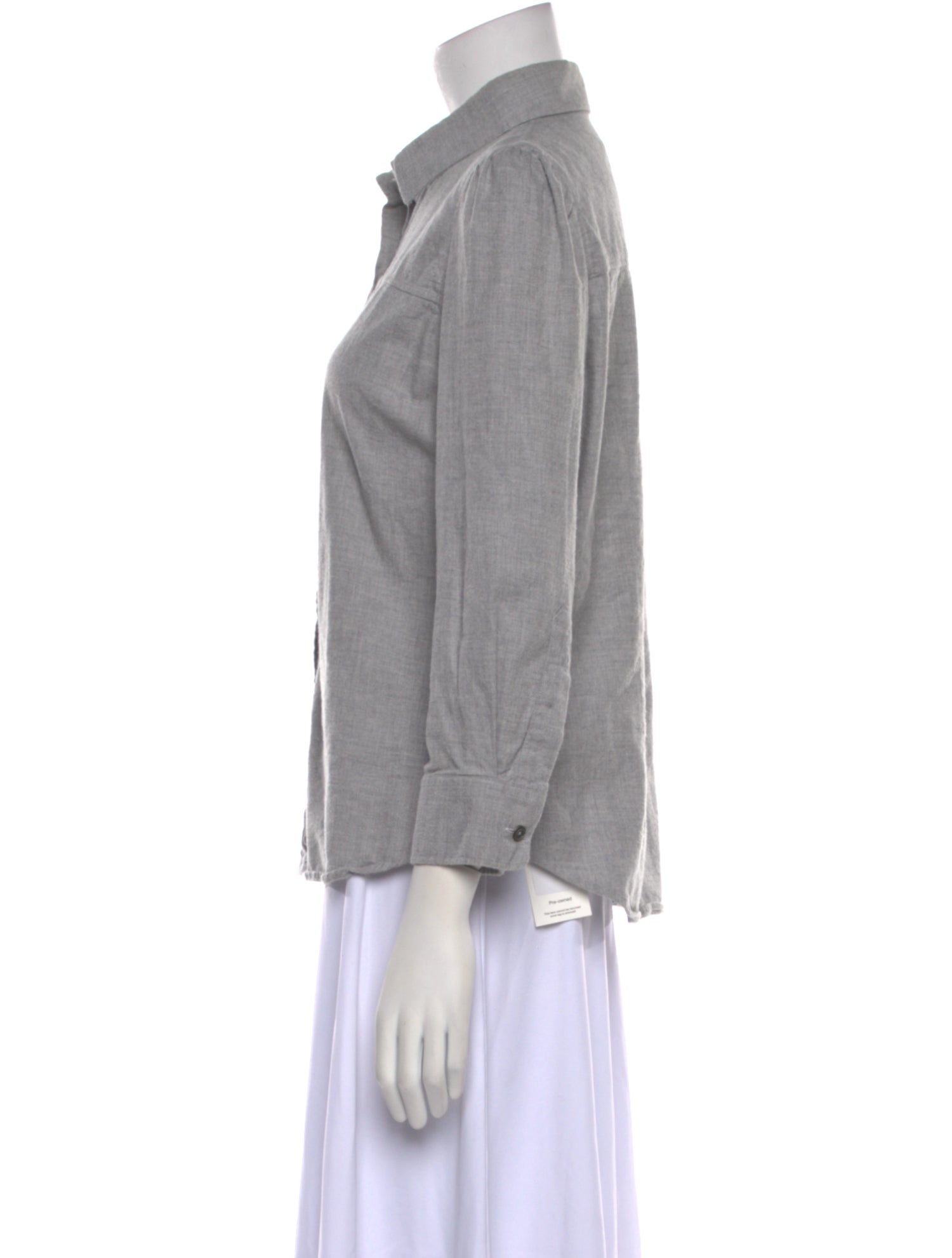 Goop G. Label Three-Quarter Sleeve Button-Up Top