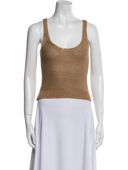 Goop G. Label Scoop Neck Sleeveless Crop Top