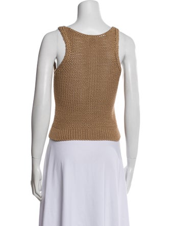 Goop G. Label Scoop Neck Sleeveless Crop Top