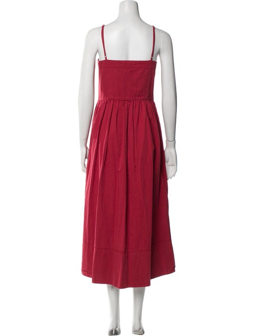 Goop G. Label Square Neckline Midi Length Dress