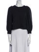 Goop G. Label Crew Neck Three-Quarter Sleeve Top