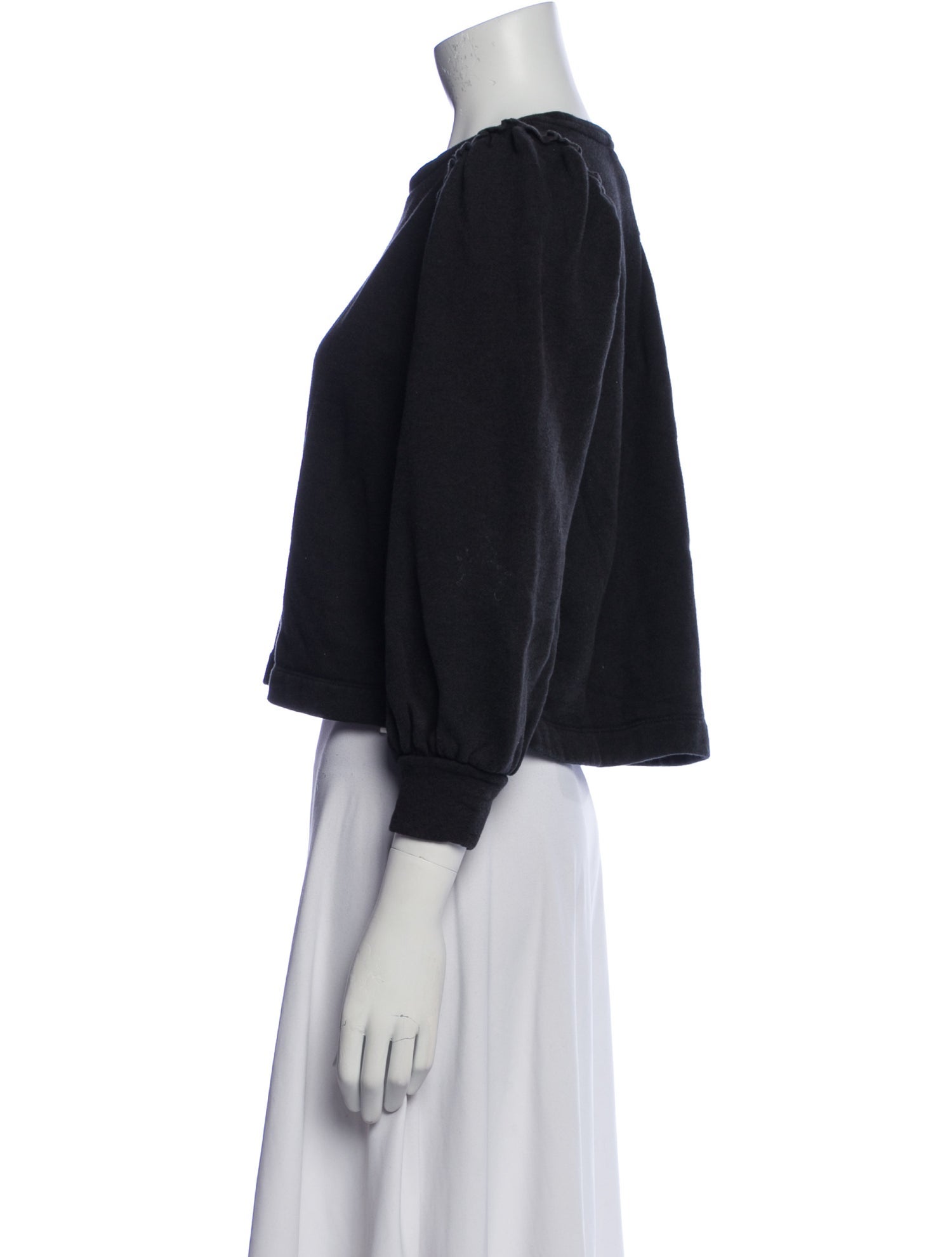 Goop G. Label Crew Neck Three-Quarter Sleeve Top