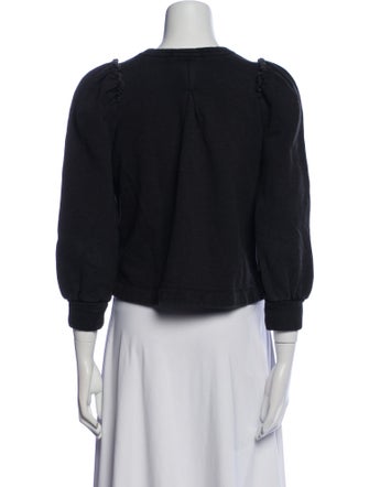 Goop G. Label Crew Neck Three-Quarter Sleeve Top