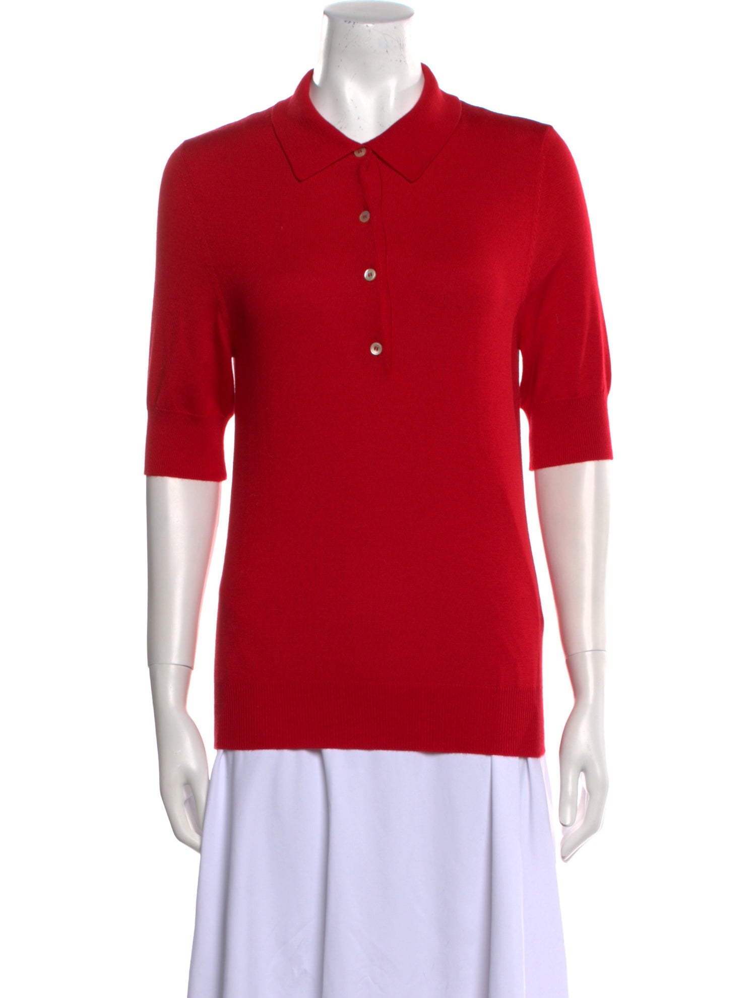 Goop G. Label Three-Quarter Sleeve Polo