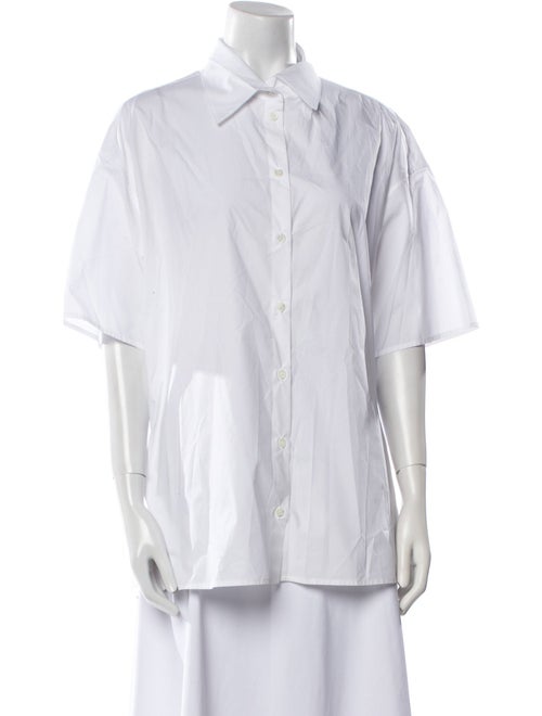 Goop G. Label Short Sleeve Button-Up Top