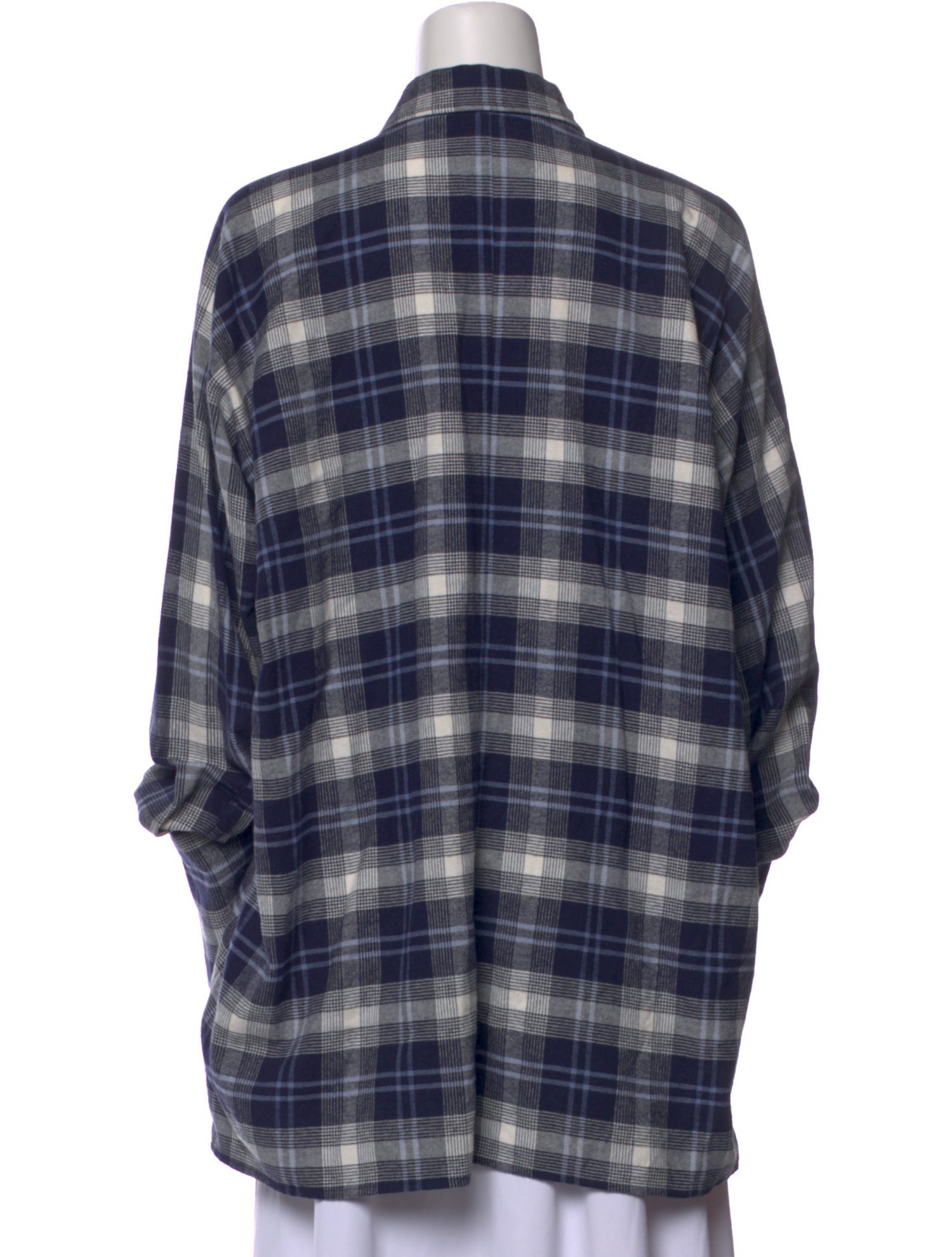 Goop G. Label Plaid Print Long Sleeve Button-Up Top