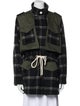 Goop G. Label Virgin Wool Plaid Print Coat