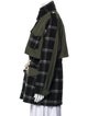 Goop G. Label Virgin Wool Plaid Print Coat