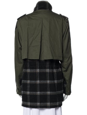 Goop G. Label Virgin Wool Plaid Print Coat