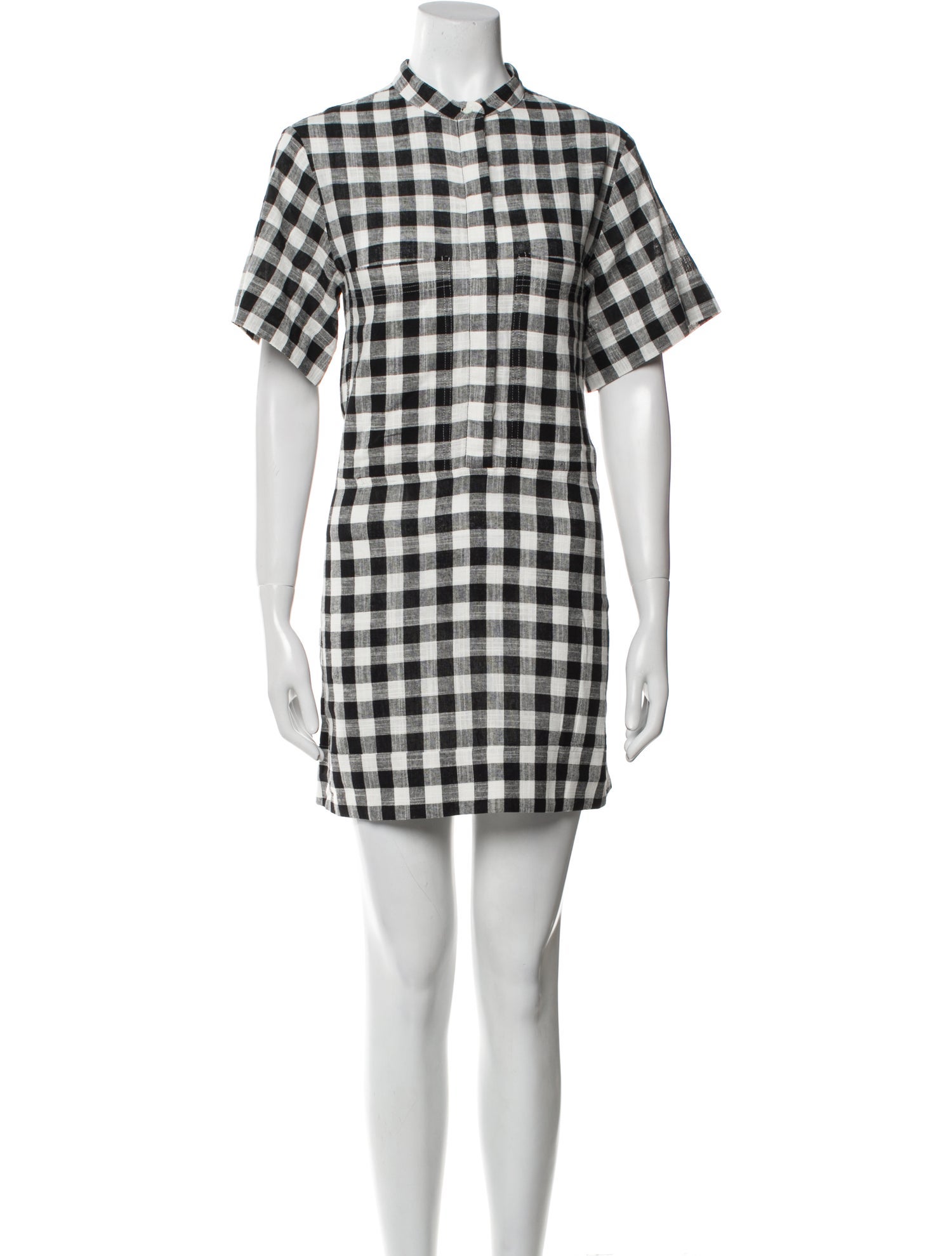 Goop G. Label Plaid Print Mini Dress