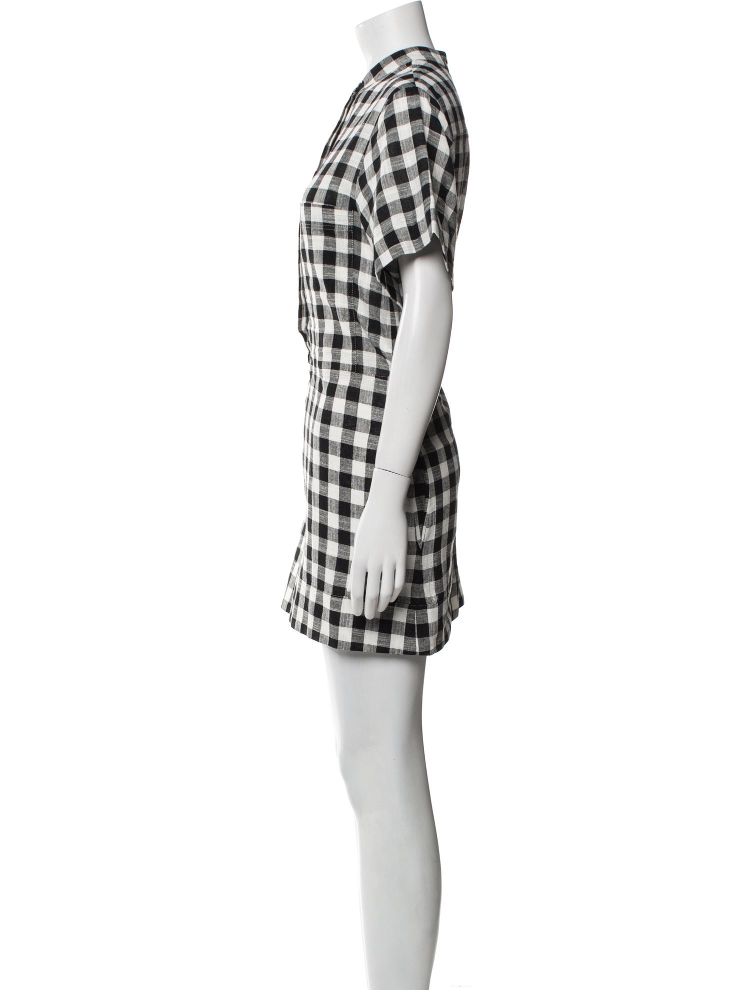 Goop G. Label Plaid Print Mini Dress
