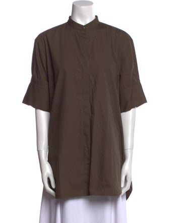 Goop G. Label Mock Neck Short Sleeve Tunic