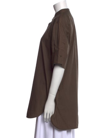 Goop G. Label Mock Neck Short Sleeve Tunic