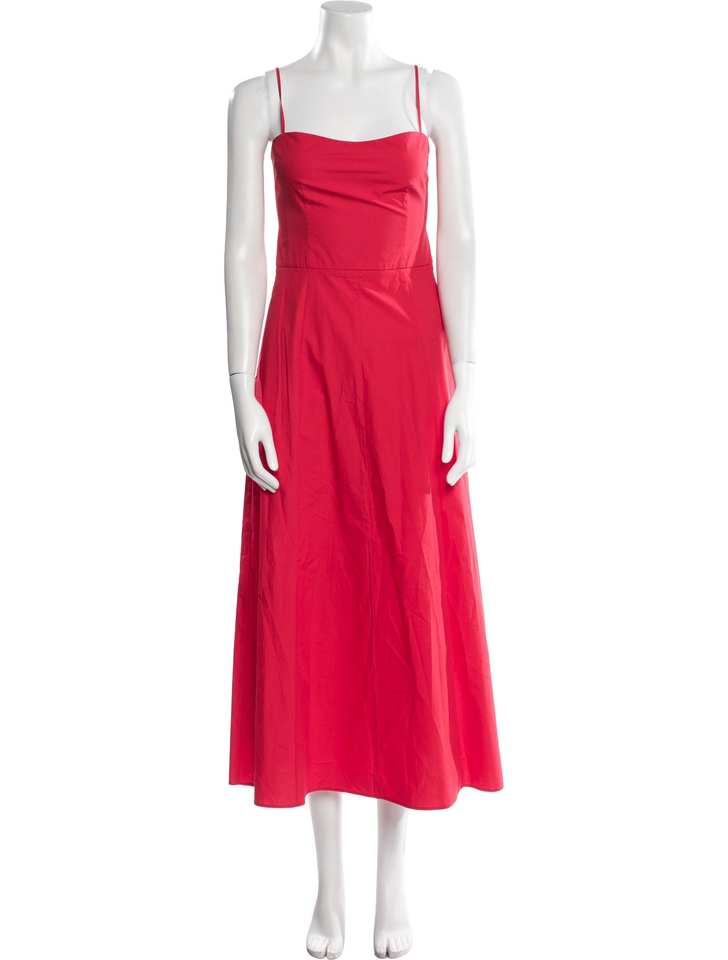 Goop G. Label Square Neckline Midi Length Dress