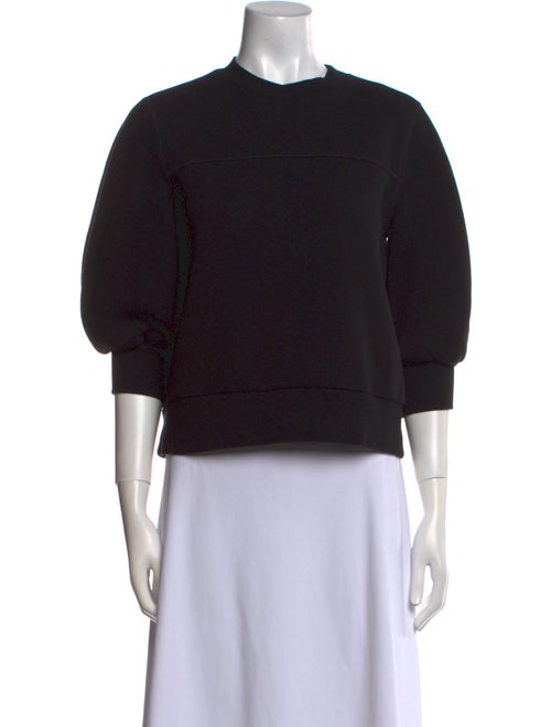 Goop G. Label Crew Neck Three-Quarter Sleeve Sweatshirt