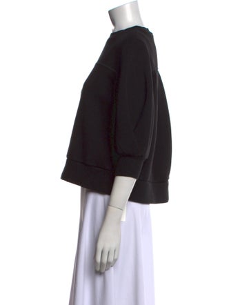 Goop G. Label Crew Neck Three-Quarter Sleeve Sweatshirt