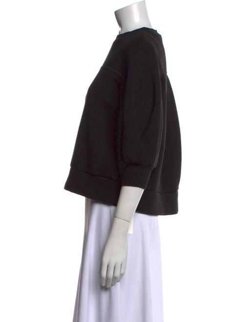 Goop G. Label Crew Neck Three-Quarter Sleeve Sweatshirt