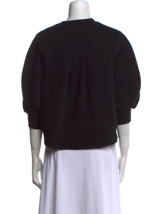 Goop G. Label Crew Neck Three-Quarter Sleeve Sweatshirt