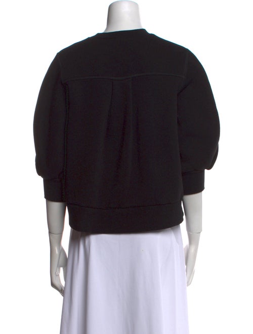 Goop G. Label Crew Neck Three-Quarter Sleeve Sweatshirt