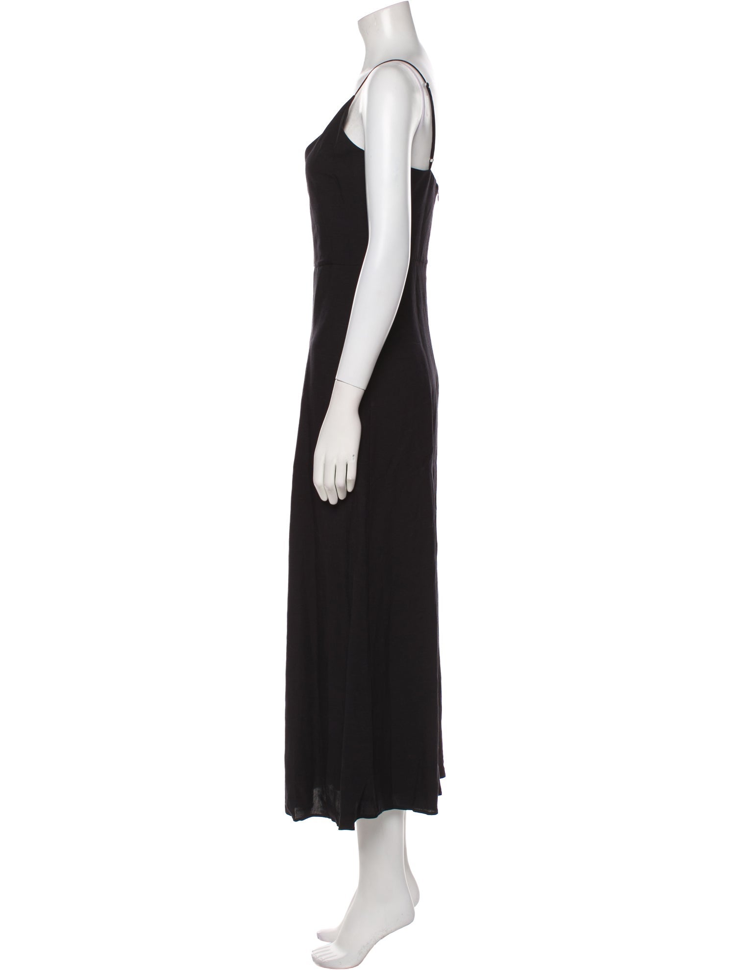 Goop G. Label V-Neck Midi Length Dress