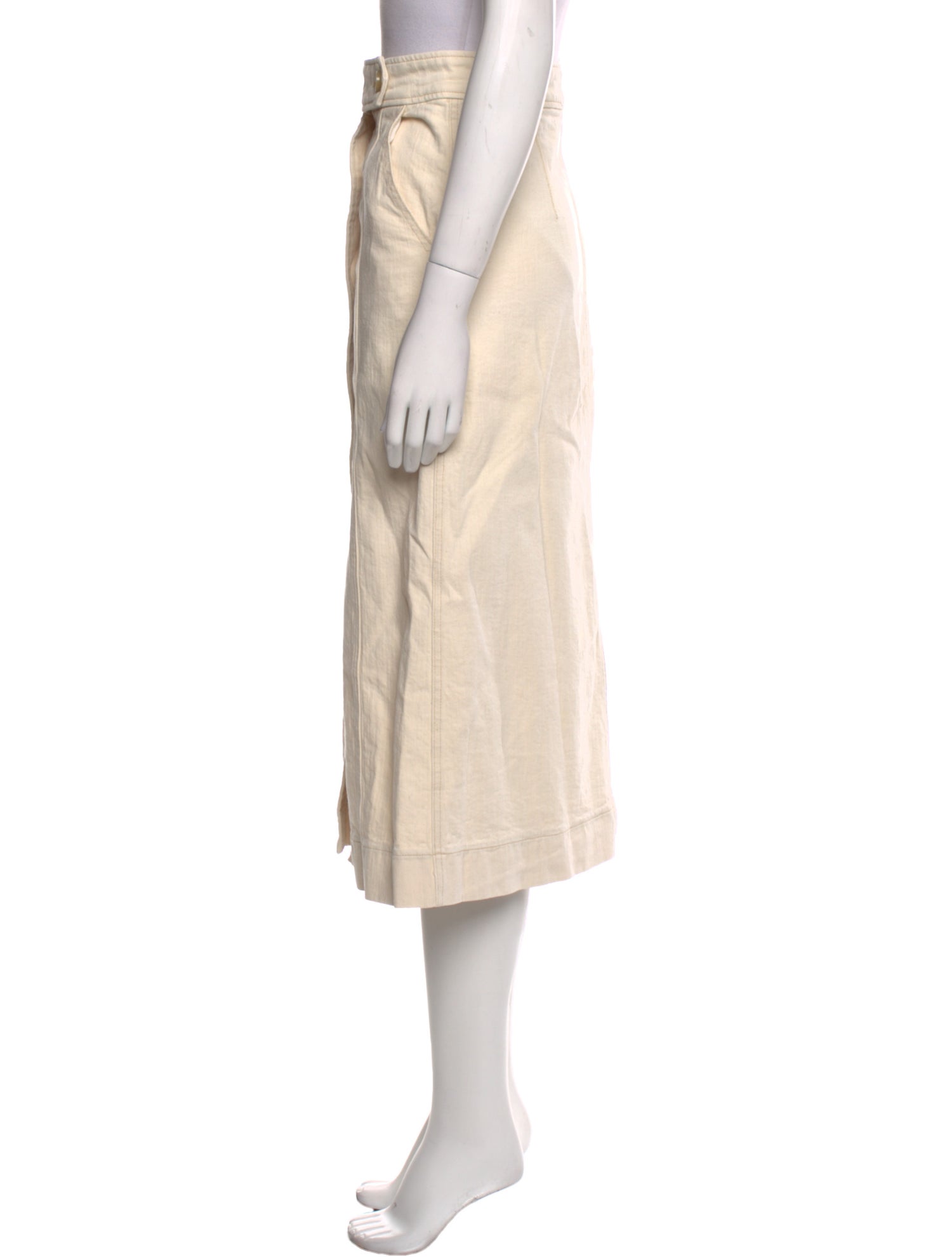 Goop G. Label Cutout Accent Midi Length Skirt