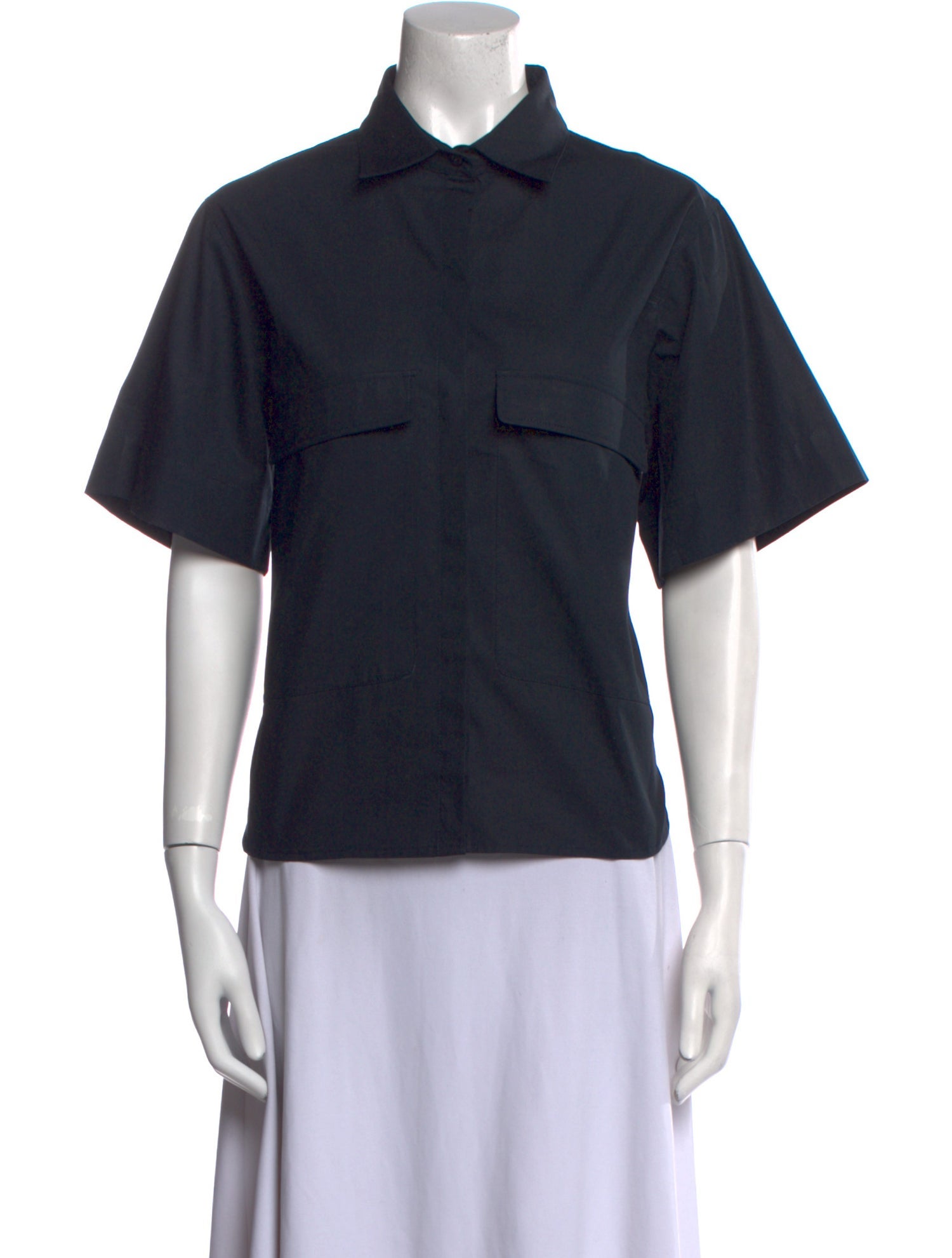 Goop G. Label Short Sleeve Button-Up Top