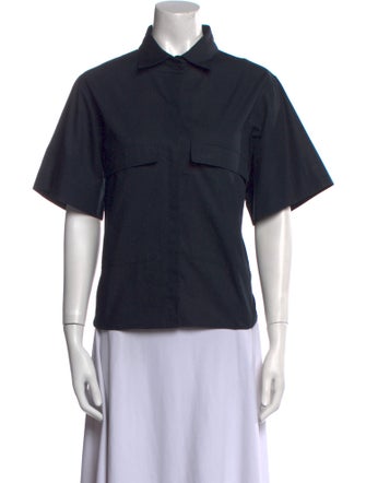 Goop G. Label Short Sleeve Button-Up Top