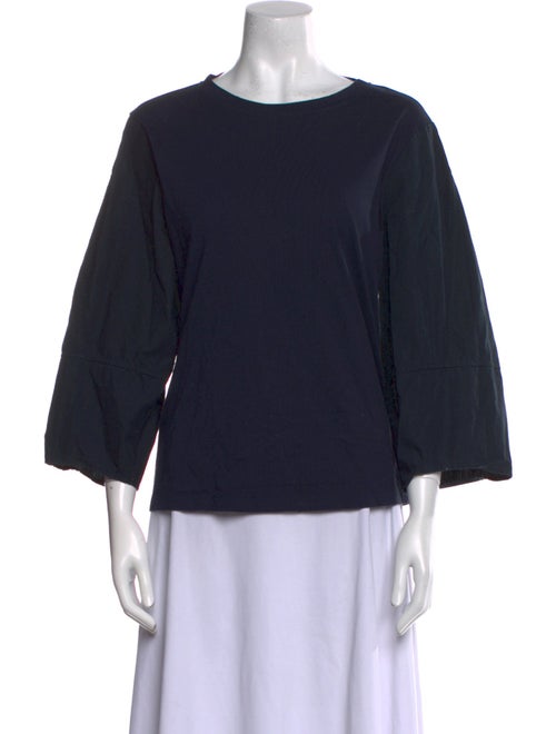 Goop G. Label Scoop Neck Three-Quarter Sleeve Top