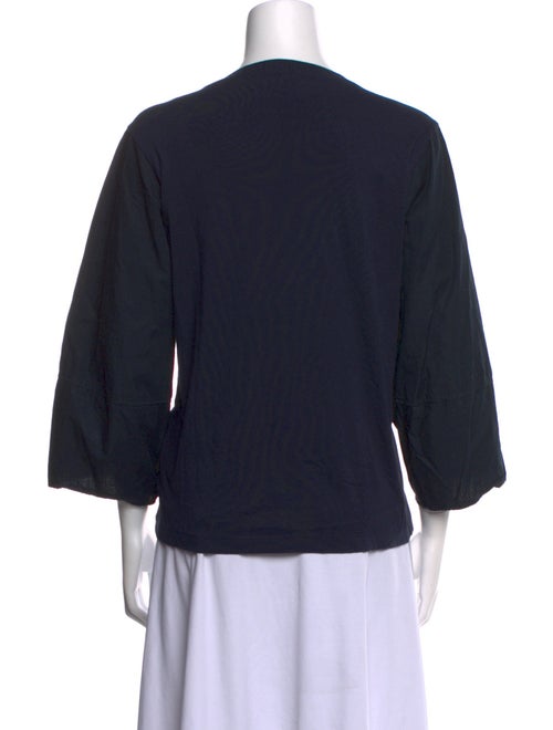 Goop G. Label Scoop Neck Three-Quarter Sleeve Top