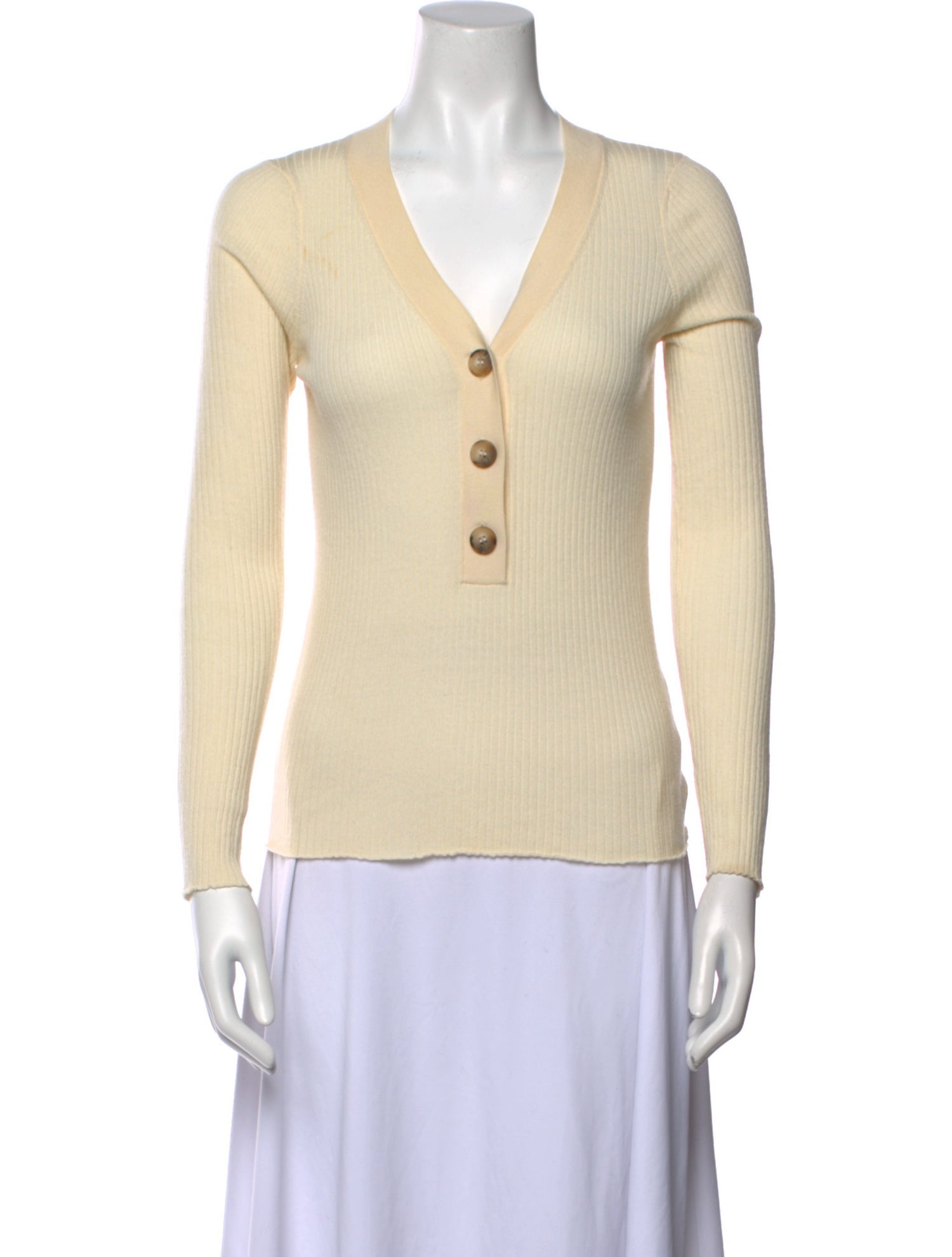 Goop G. Label Virgin Wool V-Neck Sweater
