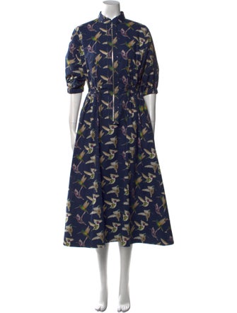 G. Label Floral Print Midi Length Dress