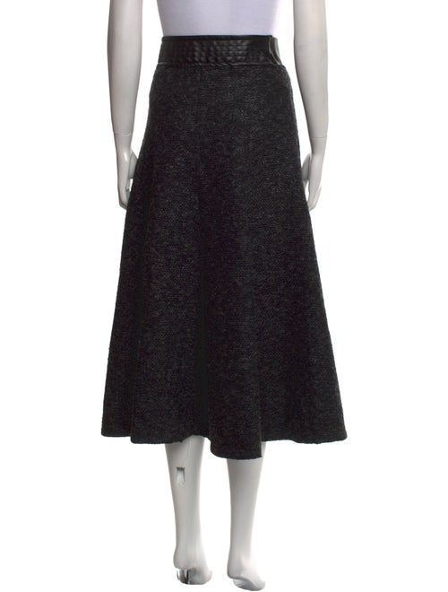 Goop G. Label Leather Trim Embellishment Midi Length Skirt