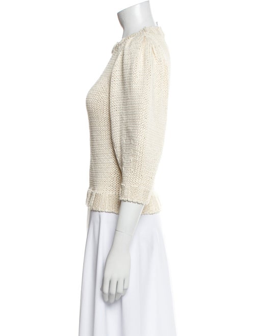 Goop G. Label Mock Neck Three-Quarter Sleeve Crop Top