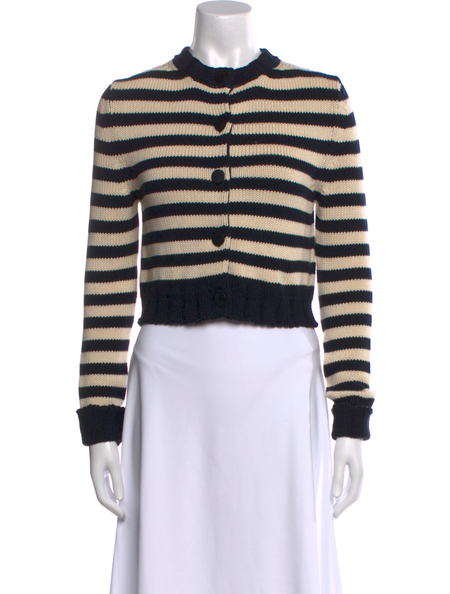Goop G. Label Striped Crew Neck Sweater