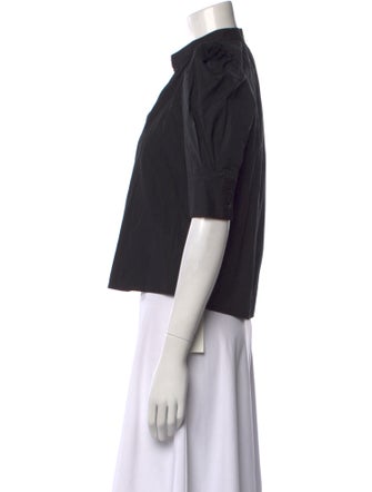 Goop G. Label V-Neck Three-Quarter Sleeve Crop Top