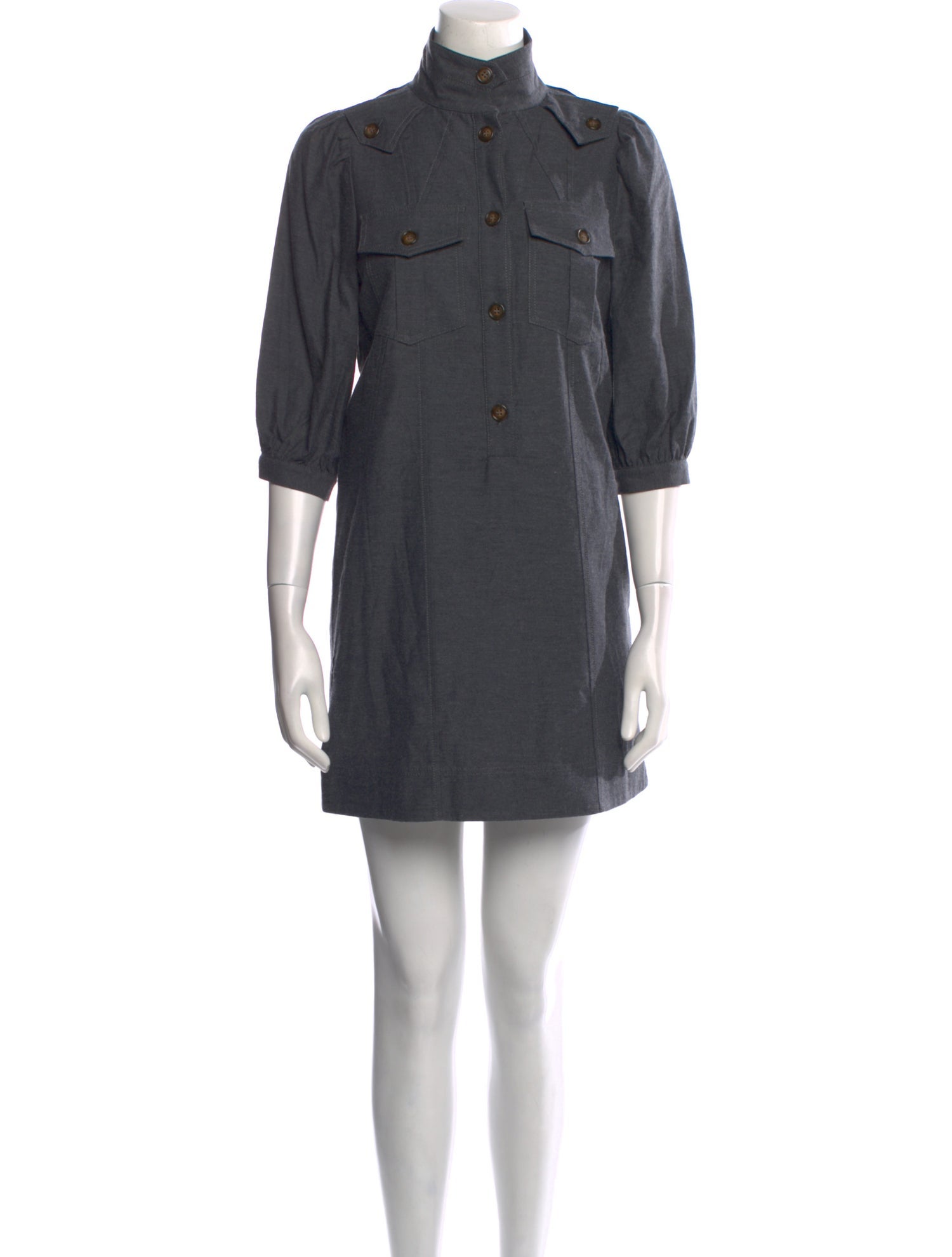 Goop G. Label Mock Neck Mini Dress