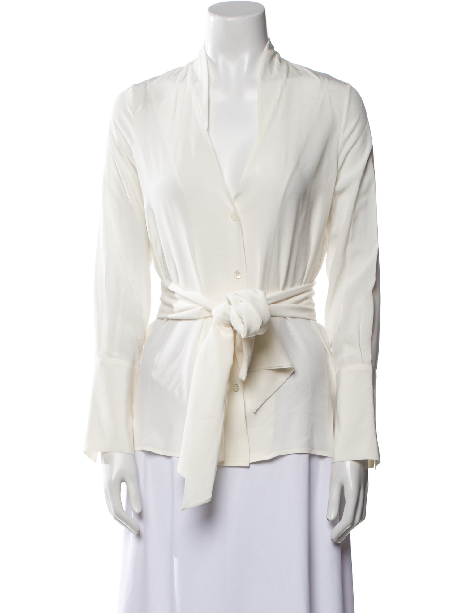 Goop G. Label Silk V-Neck Blouse