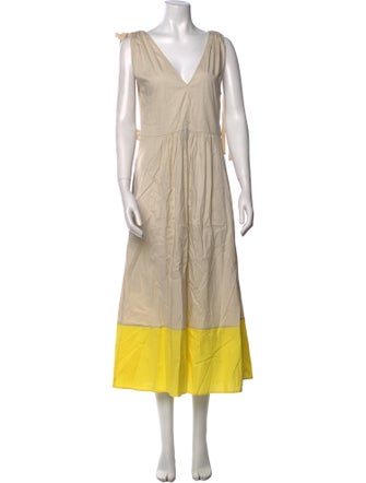 Goop G. Label V-Neck Long Dress