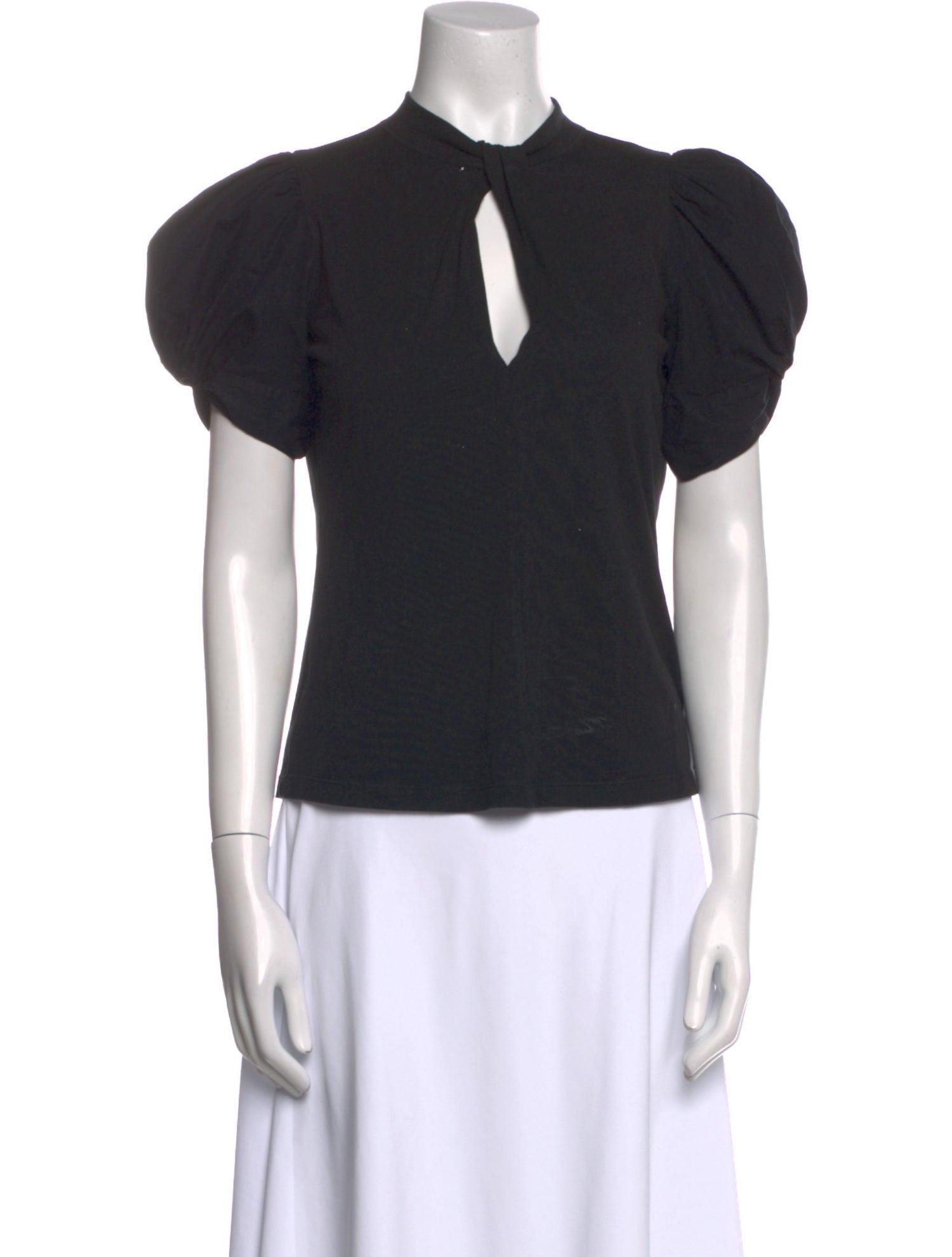 Goop G. Label Mock Neck Short Sleeve Top
