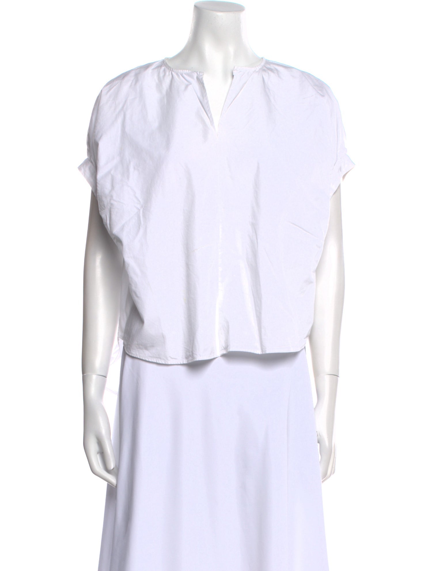 Goop G. Label V-Neck Short Sleeve Blouse