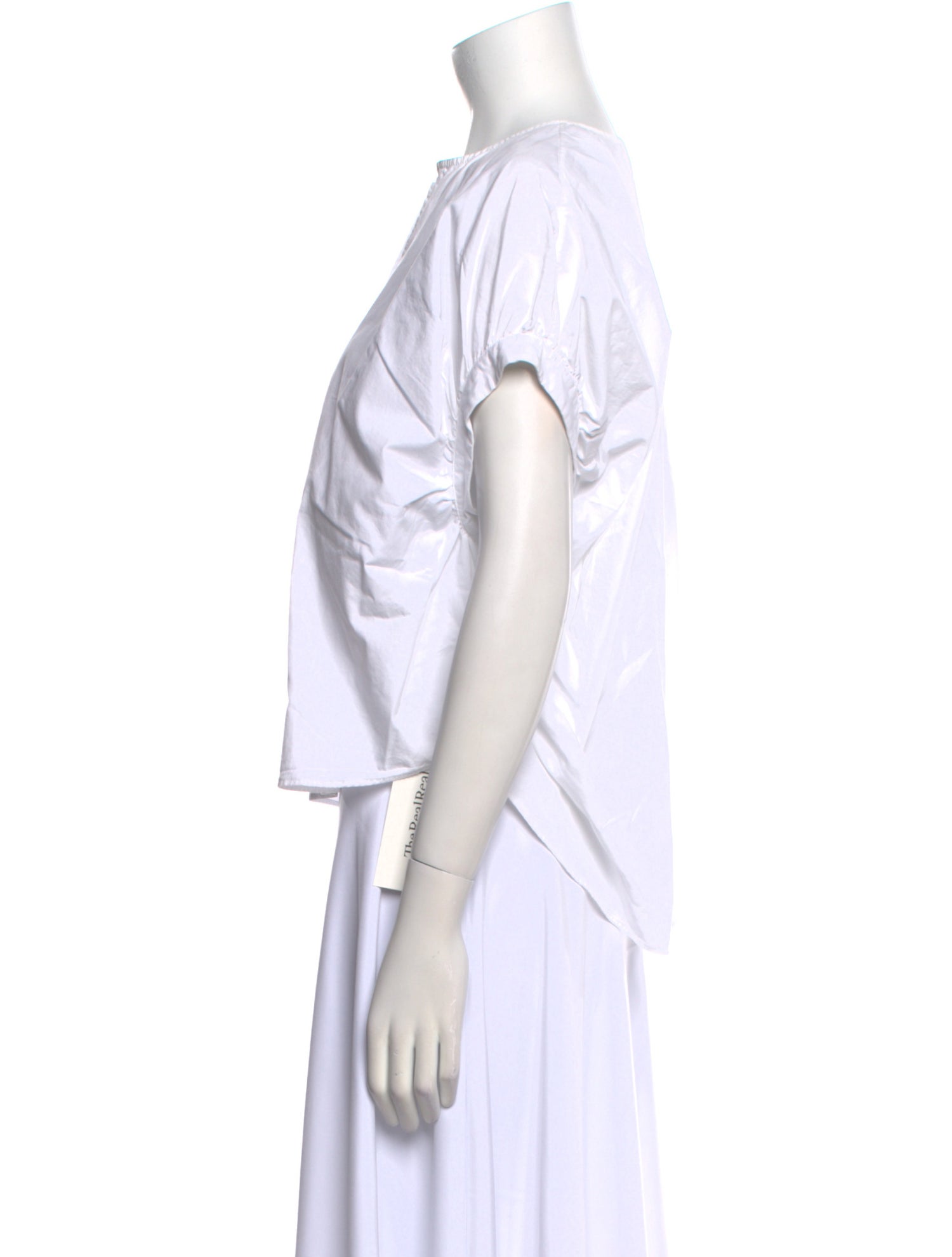 Goop G. Label V-Neck Short Sleeve Blouse