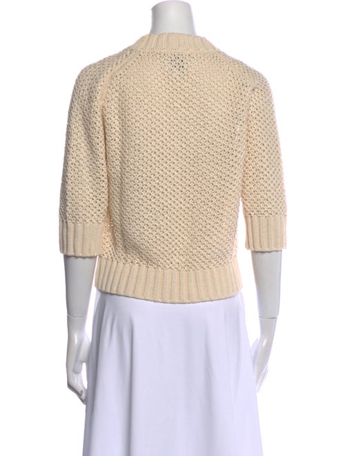 Goop G. Label Mock Neck Three-Quarter Sleeve Crop Top