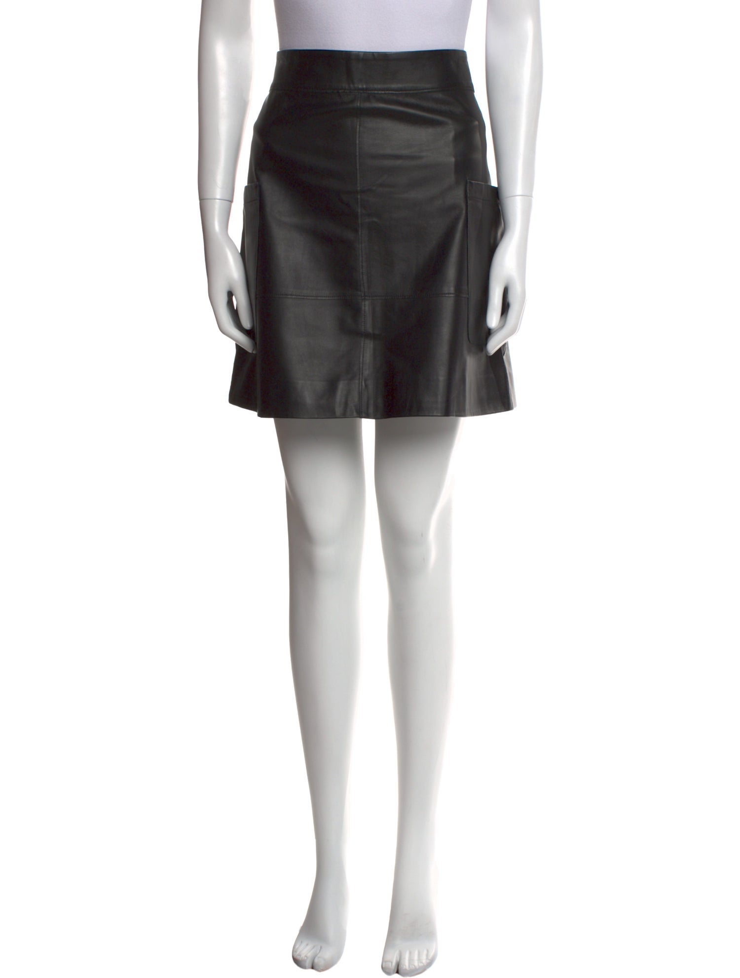 Goop G. Label Leather Mini Skirt