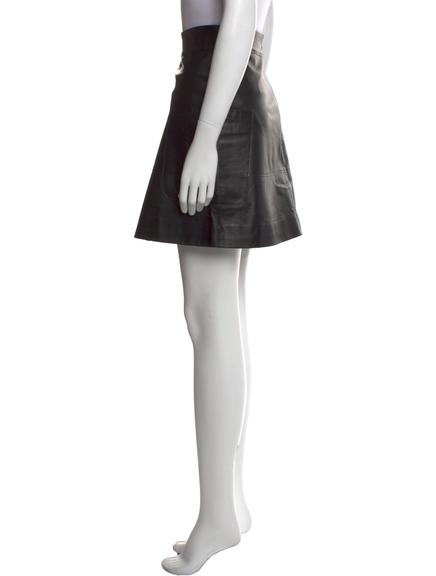 Goop G. Label Leather Mini Skirt