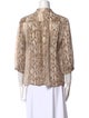 Goop G. Label Silk Animal Print Blouse
