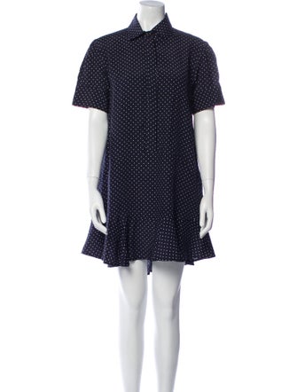 Goop G. Label Polka Dot Print Knee-Length Dress