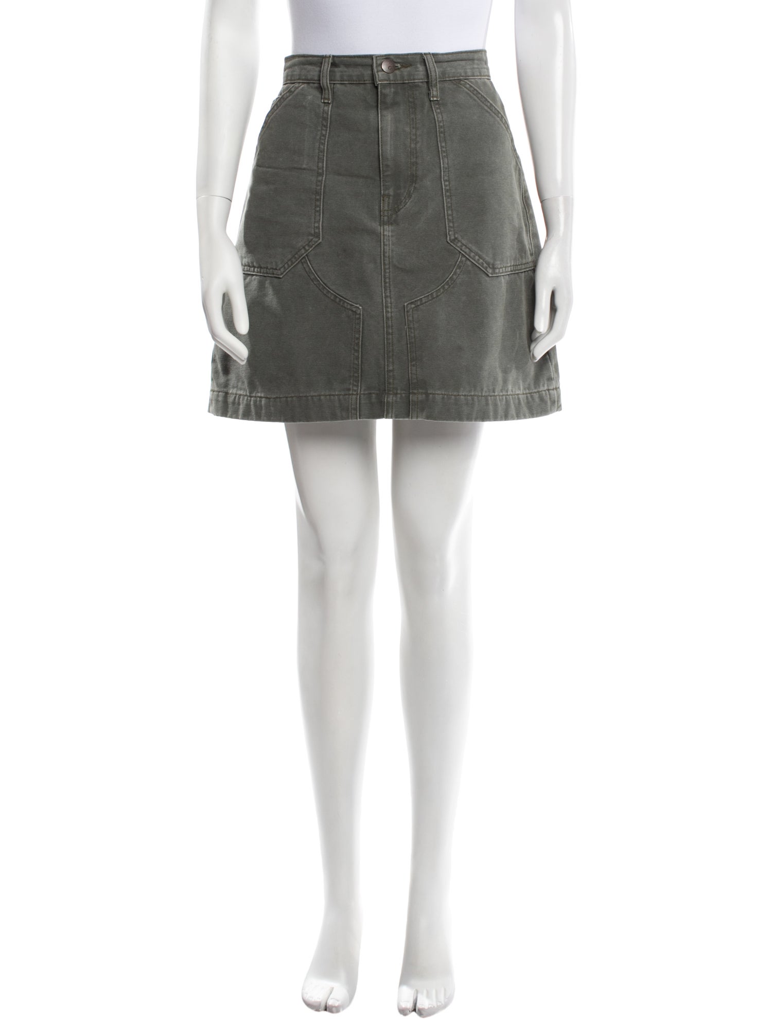 Goop G. Label Distressed Accents Mini Skirt