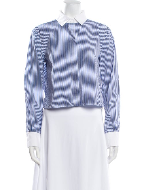 Goop G. Label Striped Long Sleeve Button-Up Top