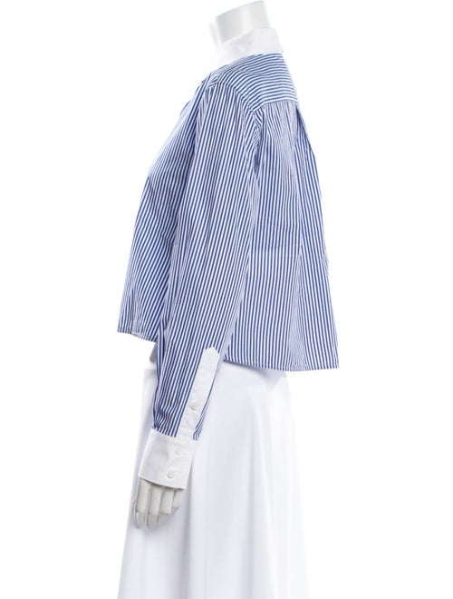 Goop G. Label Striped Long Sleeve Button-Up Top