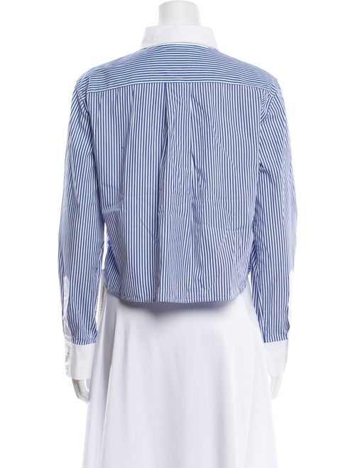 Goop G. Label Striped Long Sleeve Button-Up Top